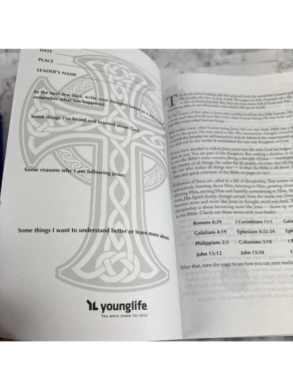 *Young Life Faux Leather NIV Bible W/ Celtic Cross Cover 2011 Biblica